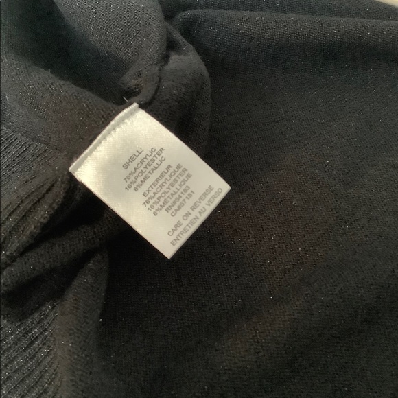 🦋2 for $35 Calvin Klein Sparkly Cardigan BLACK - Picture 6 of 7